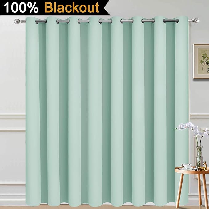 Yakamok Extra Wide 100% Blackout Full Shading Curtains - Image 2