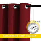 NICETOWN Glass Door Curtain for Windows, Extra Wide Thermal Insulated Curtain - Image 2