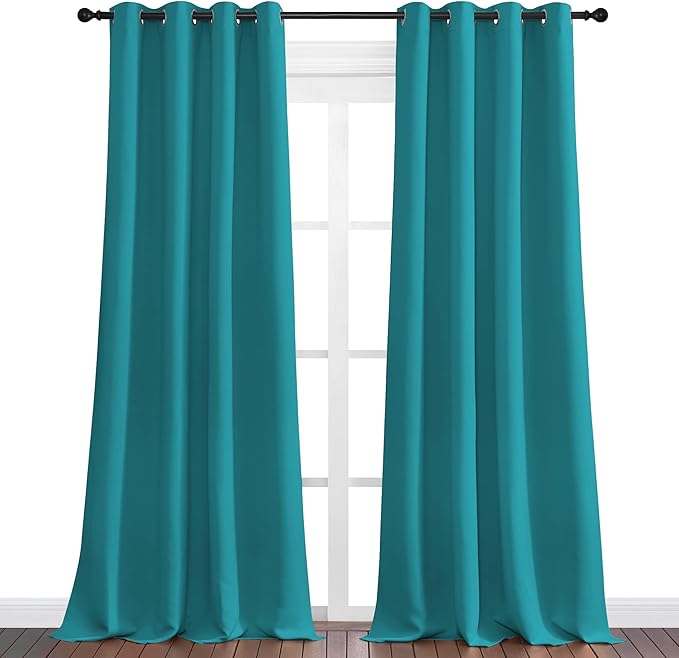 NICETOWN Room Darkening Curtains 90 inch Length 2 Panels, Thermal Insulated - Image 2
