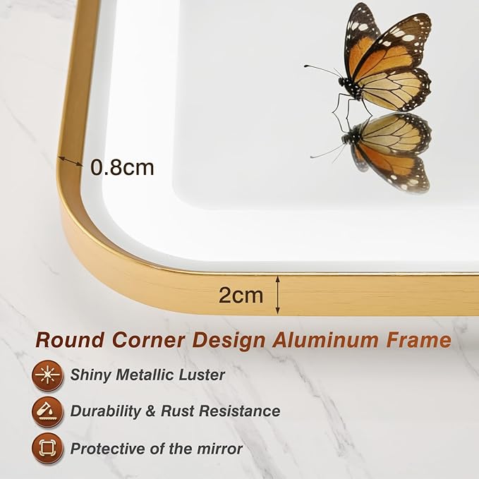 28x40 Inch LED Bathroom Mirror - Image 8