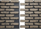 EverStone Aged Brick Faux Brick Panel, 46 7/8"W x 27"H x 1 1/4"D, Ash Color - Image 8