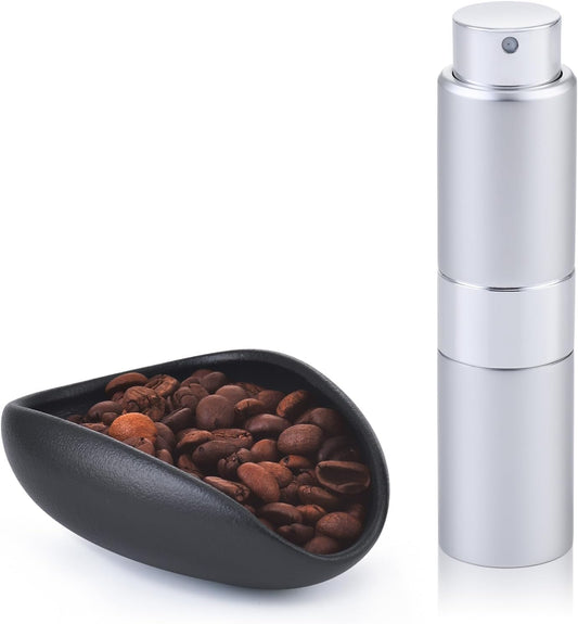 Coffee Bean Dosing Cup with 20ML Spray Bottle, Coffee Measuring Cups & Espresso Bean Spritzer Kit