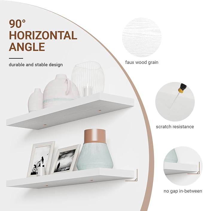 Heimlove 32 Inch Floating Shelves - Image 5