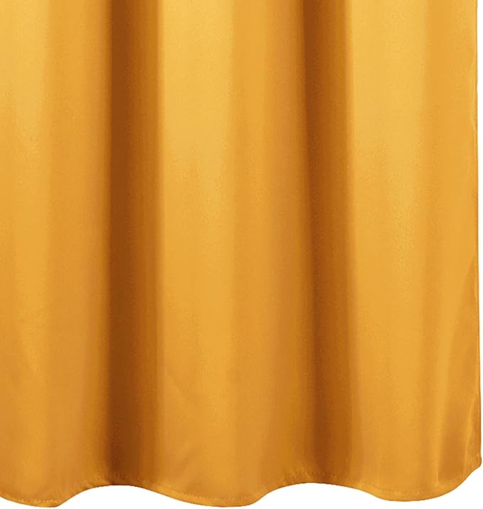 LEMOMO Yellow Blackout Curtains 42 x 54 Inch Length Set of 2 Panels Grommet - Image 8