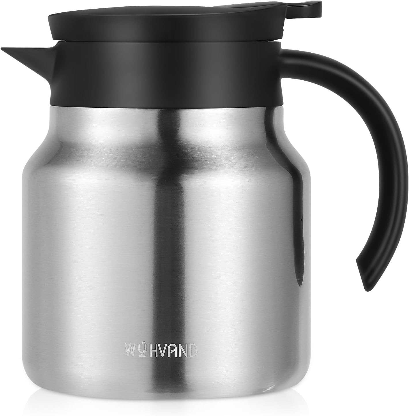 27Oz Thermal Coffee Carafes For Keeping Hot/Cold, Stainless Steel Coffee Carafe, Dustproof Insulated Water Carafe for Party/Home,Silver