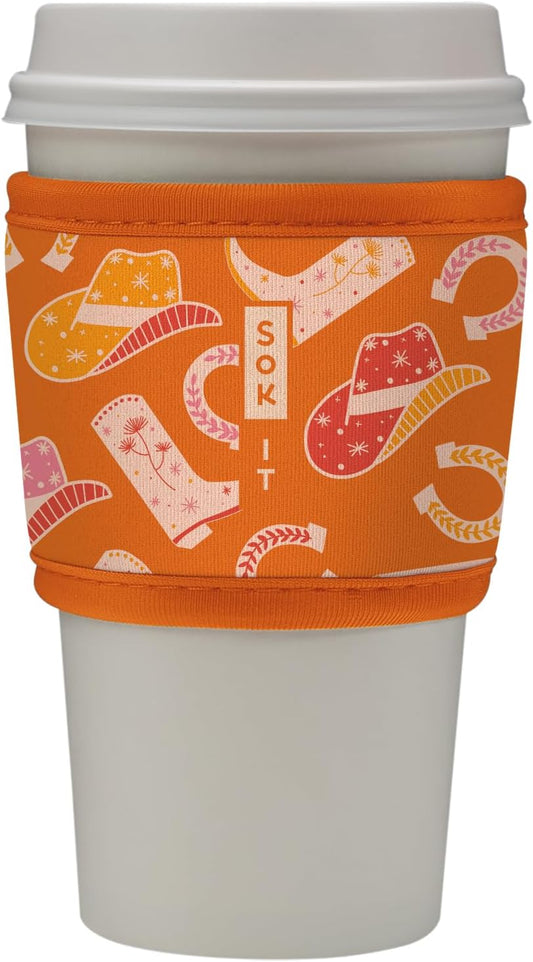 Sok It HotSok Coffee & Tea Reusable Insulated Neoprene Cup Sleeve (Cowgirl Couture)