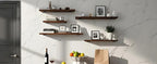 12 Pack - 8 inch Black Hidden L Shelf Bracket Iron Floating Shelf Brackets - Image 8
