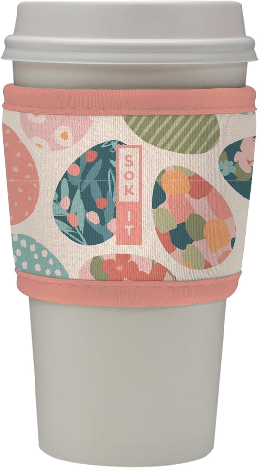 Sok It HotSok Coffee & Tea Reusable Insulated Neoprene Cup Sleeve (Hidden Treasures)