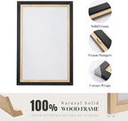 Framed Black and White Abstract Wall Art, 3 Piece Canvas Prints Paintings - Image 6