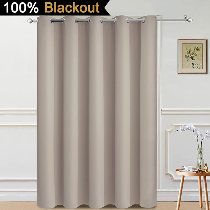 Yakamok 100% Blackout Lined Panels, Thermal Insulated Blackout Curtains - Image 2