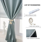 AJAZZ Self Adhesive Curtains 100% Blackout Shades Window Cover Sticky Curtain - Image 2