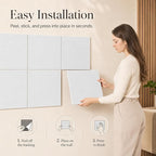 Large Cork Boards for Walls – 36" x 24" Self Adhesive Felt Wall Tiles - Image 4