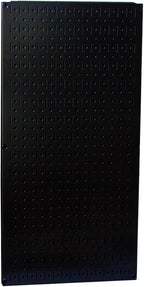 Wall Control Pegboard 32in x 16in Black Metal Pegboard Tool Board Panel by Wall+Control