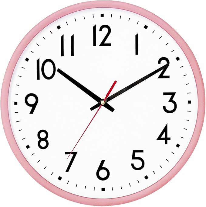 HZDHCLH Wall Clock Silent Wall Clocks Battery Operated 10 Inch Modern Non by HZDHCLH