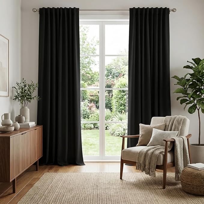 RYB HOME Blackout Curtains for Bedroom, Privacy Thermal Insulating Window by RYBHOME