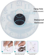 Large Kitchen Clock Decor, Decorative Coffee Wall Clocks Battery Operated - Image 9