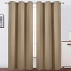 LEMOMO Natural Thermal Blackout Curtains/38 x 84 Inch/Set of 2 Panels Room by Lemomo