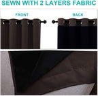 NICETOWN 100% Blackout Window Curtain Panels, 2 Pieces, 70-inch Wide Per Panel - Image 5