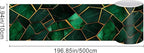HOMETITUTE Wallpaper Border Peel and Stick Wall Border Emerald Tile Geometric - Image 3