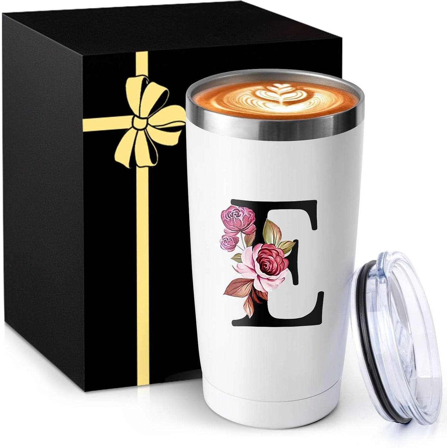 20 Oz Insulated Coffee Cup with Lid Car Tumbler Travel Mug Best Female Friend Happy Birthday Women Bff Stuff Bestie Soul Gifts Sister Ever Long Distance Personalized Unique Cute Christmas Xmas Present