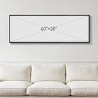 Large Framed Green Forest Wall Art - Image 3