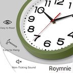 Roymnie Wall Clock Silent Non-Ticking Modern Clock Battery Operated 8 Inch - Image 7