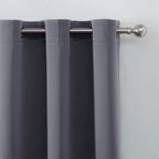 LEMOMO Grey Blackout Curtains 42 x 72 Inch Length/Set of 2 Curtain - Image 7