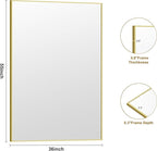 KOCUUY Large Gold Bathroom Mirror, 55x36 inch Rectangular Mirror - Image 8
