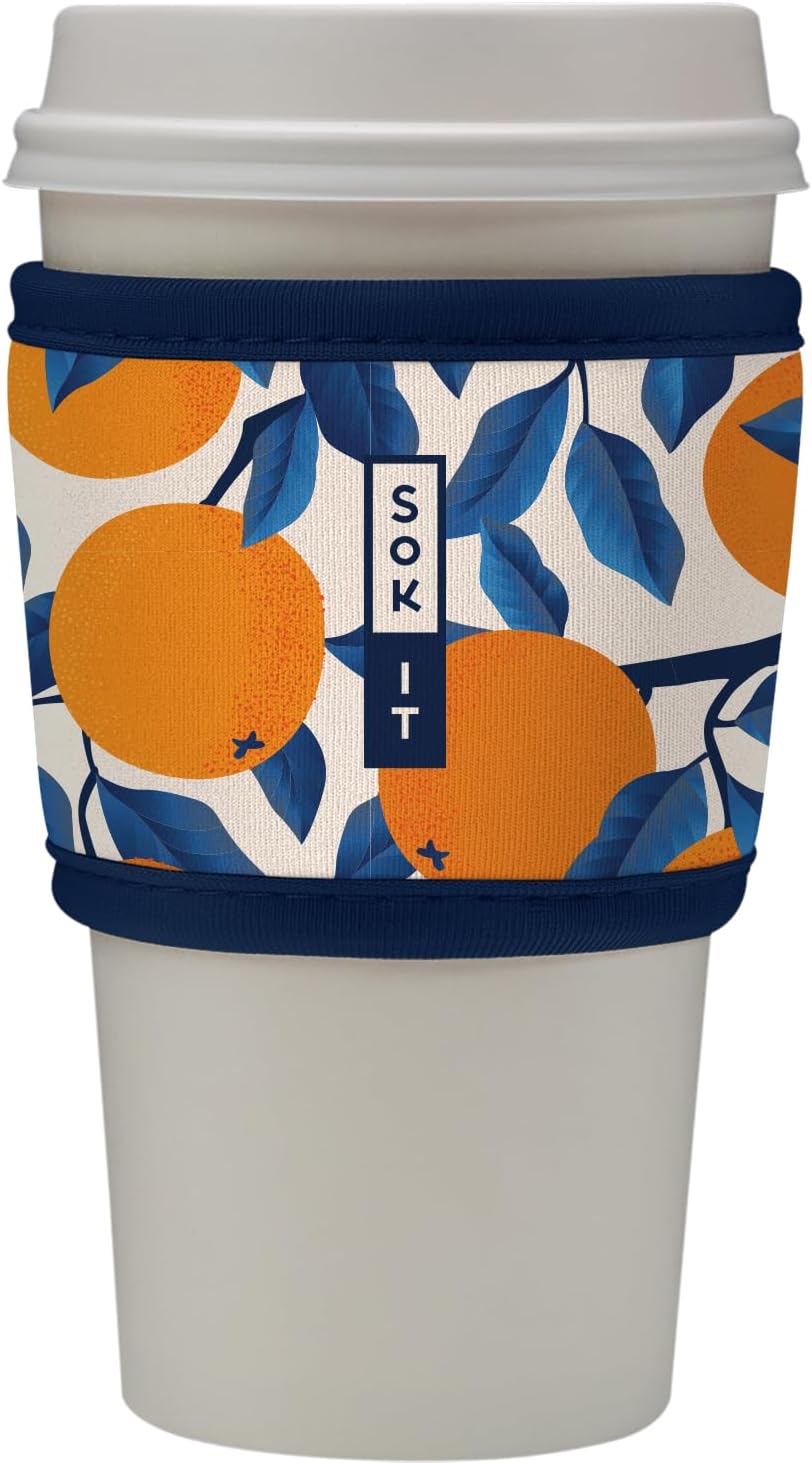 Sok It HotSok Coffee & Tea Reusable Insulated Neoprene Cup Sleeve (Peel the Love)