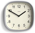 JONES CLOCKS® Sprite wall Clock | Modern Retro Rounded Square Clock | 10 inch | by JONESCLOCKS
