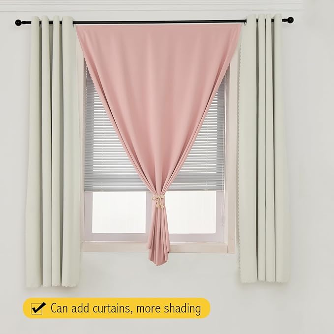 Portable Light Blocking Curtains Self-Stick Design, Removable Adhesive Window - Image 8