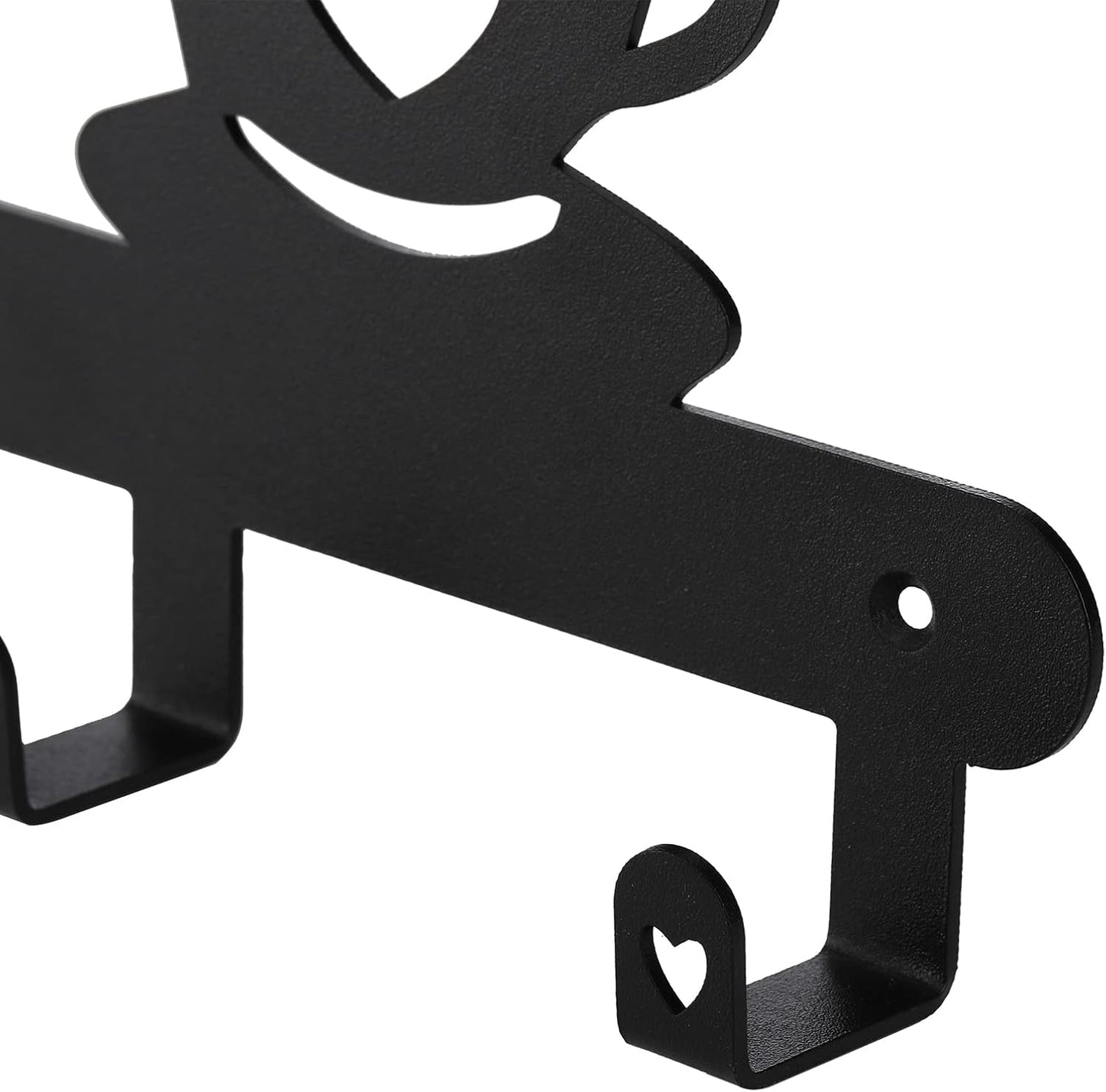 TOPZEA Wall Mounted Coffee Mug Holder, Metal Cups Rack with 5 Hooks Mugs Storage Hanger, Space Saving Hanging Organizer for Kitchen, Bar Station Accessories, Coffee Sign Decor