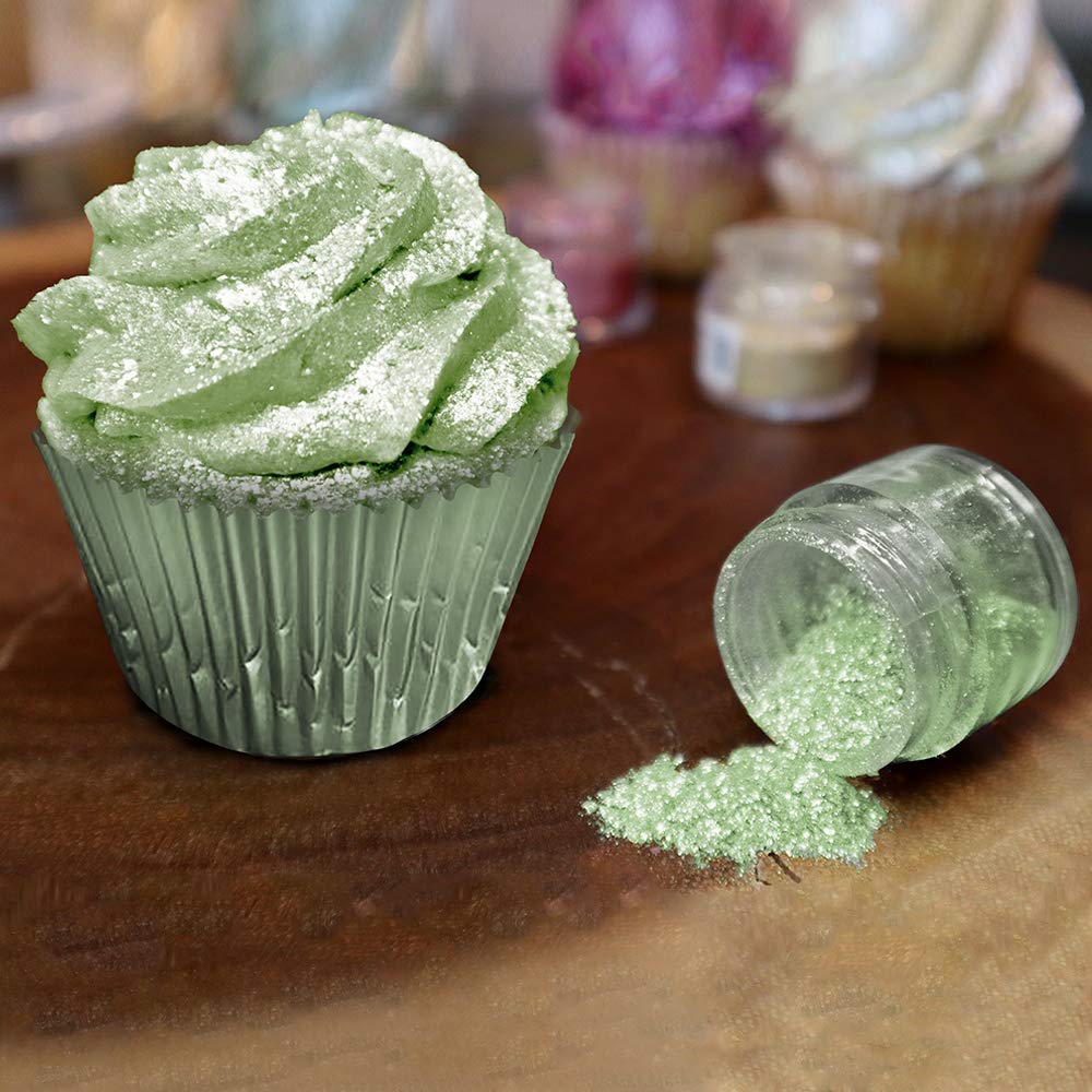 Bakell Leaf Green Tinker Dust - (25g 1x Jar) | Bring a Natural Touch to Your Delicacies with Edible Glitter!