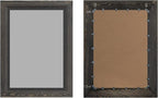 YOSHOOT Rustic Wooden Framed Wall Mirror, 32x24 Inch, Natural Wood and Iron - Image 3