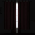 LEMOMO Dark Red Thermal Blackout Curtains/52 x 95 Inch/Set of 2 Panels Room - Image 3