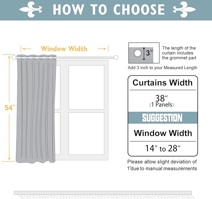 ChrisDowa Blackout Curtains 54 Inches Long - Image 6