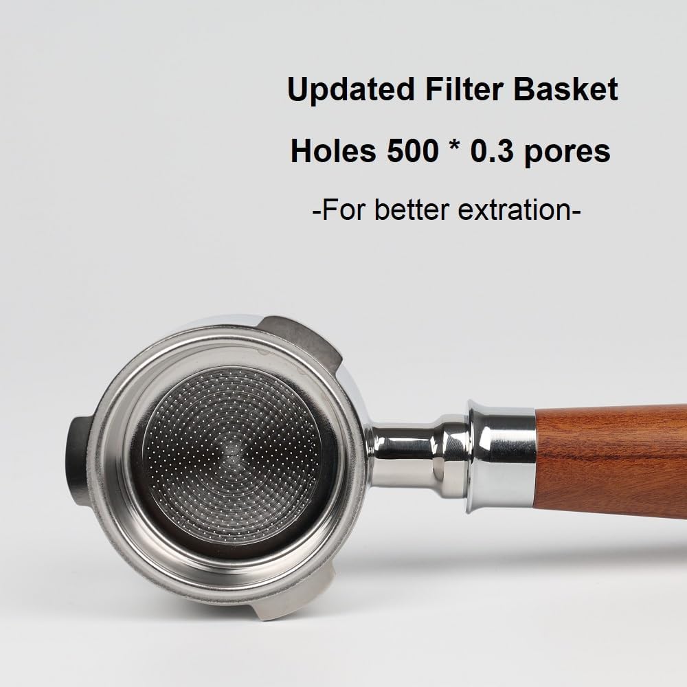 51mm Bottomless Portafilter 3 Ears with Puck Screen | Compatible with CASABREWS Espresso Machine CM5418, 3700Essential, 3700Gense (Prongs Thickness 4mm)