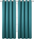 LEMOMO Blackout Curtains 52 x 120 Inch Long Sea Teal Curtains Set of 2 Panels - Image 2