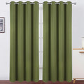 LEMOMO Blackout Curtains 52 x 120 Inch Long Olive Green Curtains Set of 2 by Lemomo