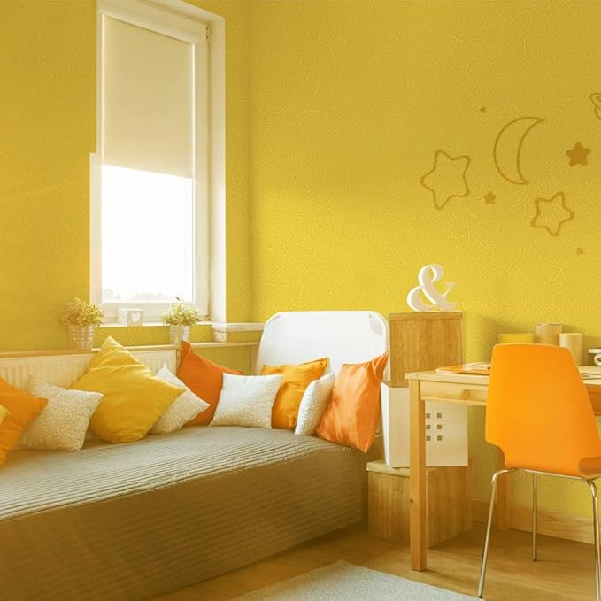 Abyssaly Yellow Wallpaper Peel and Stick Removable Wallpaper - Image 3