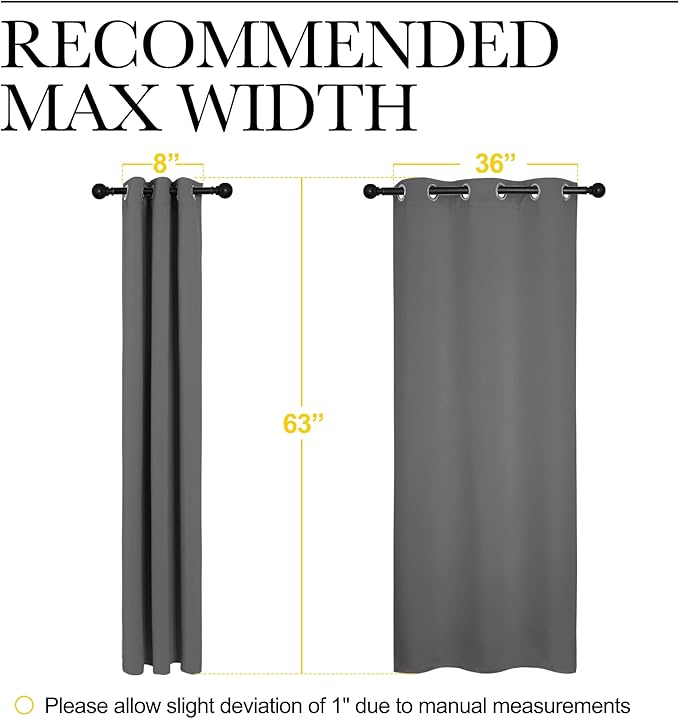 NICETOWN Thermal Insulated Grommet Blackout Curtains - Image 8