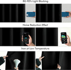 MIULEE Black Back Tab Blackout Curtains 95 Inch Length 2 Panels Set - Image 5
