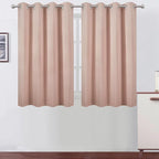 LEMOMO Blush Thermal Blackout Curtains/52 x 45 Inch/Set of 2 Panels Room by Lemomo
