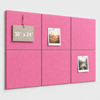 Large Cork Boards for Walls – 36" x 24" Self Adhesive Felt Wall Tiles by CreateYourIdealSpace