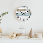 KECYET Wall Clock Battery Operated 8 Inch Silent Non Ticking Coastal Design - Image 7