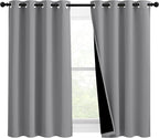 NICETOWN Noise and Lights Block Out Curtains, Thermal Insulated 100% Blackout by NICETOWN