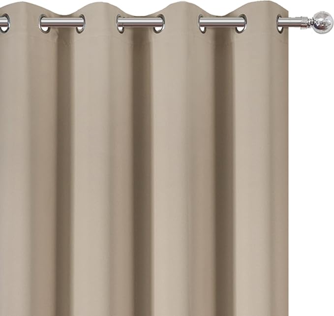 LEMOMO Khaki Thermal Blackout Curtains/52 x 54 Inch/Set of 2 Panels Room - Image 6