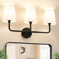 MOKATNG Bathroom Light Fixtures, 3-Light Matte Black Vanity Lights, Bathroom by Bathroomlightfixtures