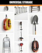 WMK 7.3'' Garage Hooks Heavy Duty 4 Pack, Wall Mount Utility Hooks - Image 7