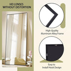 BEAUTYPEAK Full Length Mirror 64"x21" Nano Glass, Standing Rectangle Floor - Image 2